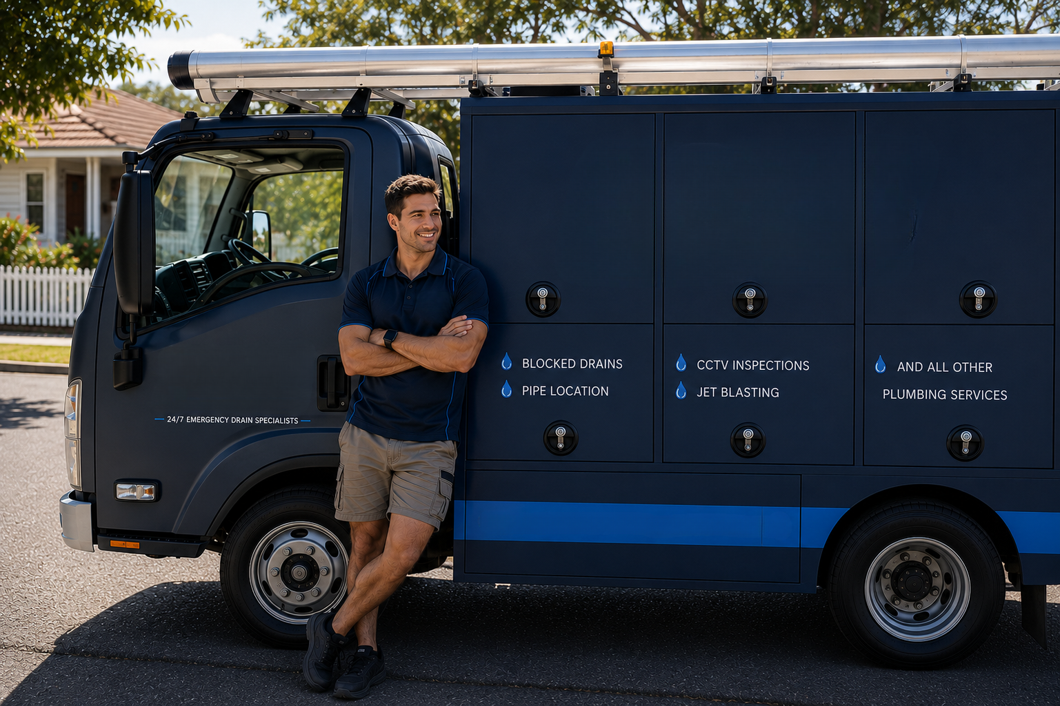 Plumber with Homebush West Blocked Drains van